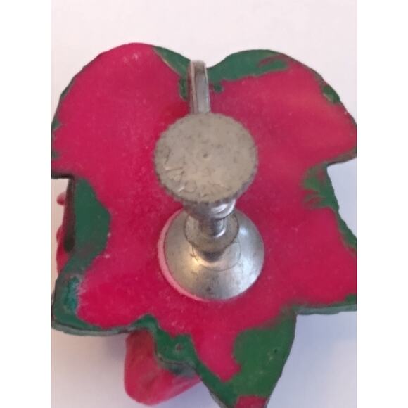 Vintage 1950's Japan Celluloid Bouquet Roses Screw Back Earrings - Picture 3 of 3